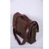 Leather laptop shoulder bag
