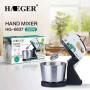 Haeger 7-Speed Portable Hand Mixer With Bowl