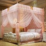 Generic Peach Metallic Stand Mosquito Net-