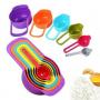 Generic Measuring Cup & Spoons  Set -6pcs -Multicolor