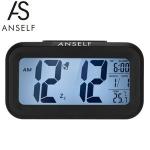 Anself LED Digital Alarm Clock Repeating Snooze Light-activated