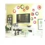 Fashion Elegant And Classy Circle Wall Decorations/stickers