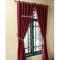 Generic Curtains With Sheers 3pcs Set Maroon