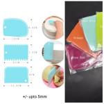 Generic 3PCs Comb Cake Decorating Edge Scraper Icing Smoother Set