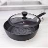 EDENBERG QUALITY DIAMOND COATING DEEP PANS WITH LID