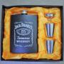Generic Liquor Whiskey Flask With Funnel And Box - Stainless Steel