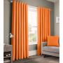 Generic Curtains With Sheers 3pcs Set Orange