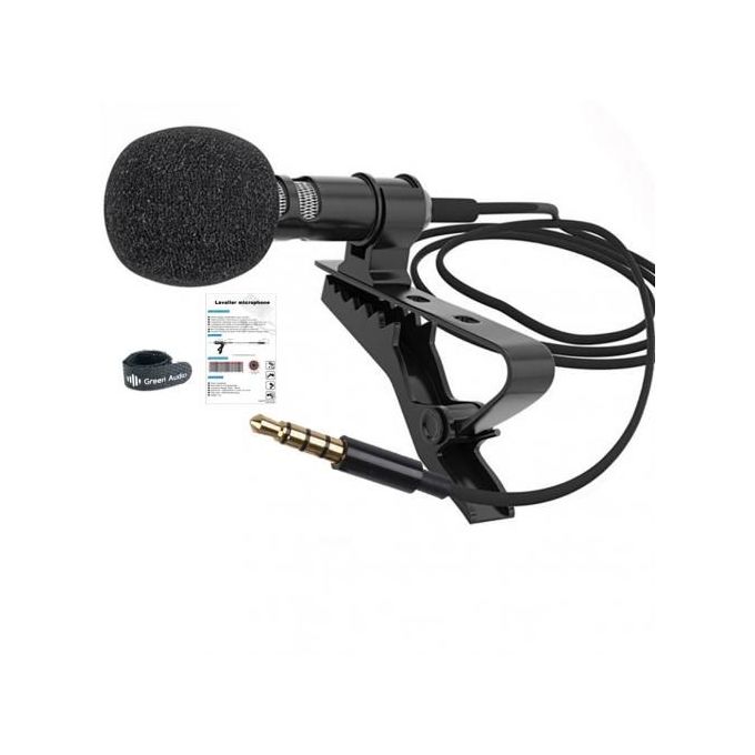 Lapel Lavalier Microphone + Free Audio Splitter