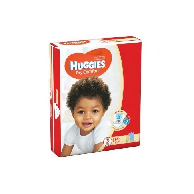 Dry Comfort Diapers, Size 3, (Count 64) - (5 - 9kg)