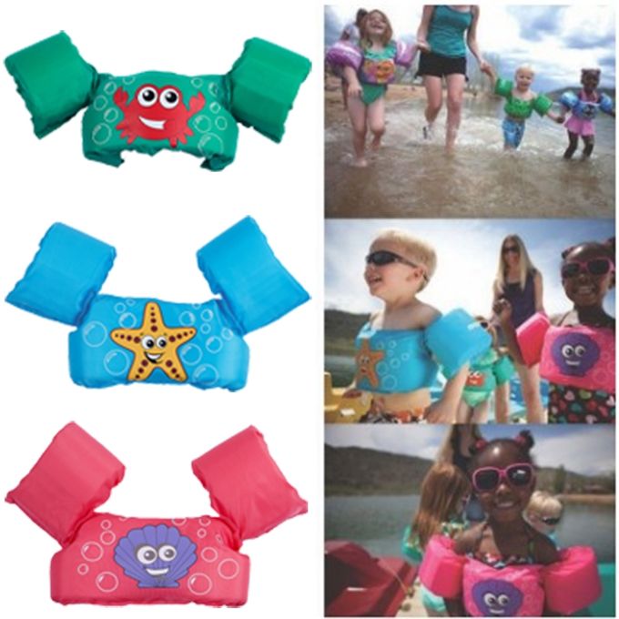 Kids Swim Buoyancy Vest Swim Arm Bands Trainer Inflatable Arm Floating Children Sleeves Swim Ring Li