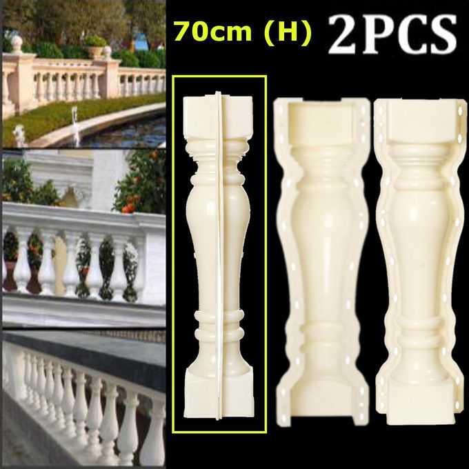 Set 2 Piece Moulds BalustradesMold For Concrete Plaster Cement