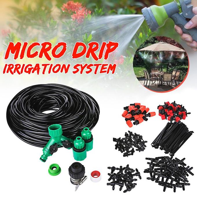 40M Automatic Micro Drip Irrigation System Kit Patio Garden Plant Watering Mist