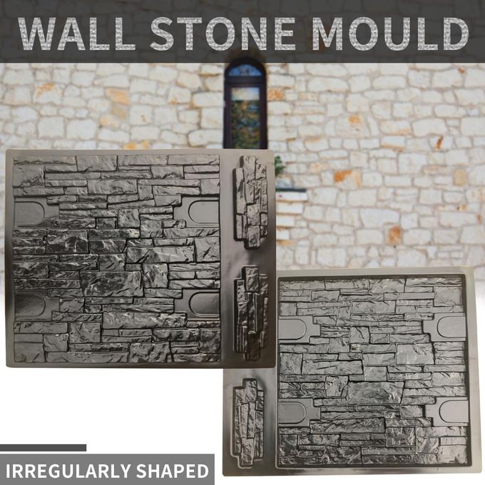 DIY Brick Wall  Mould Pave Pavement Mold Concrete Cement Home Garden Decor